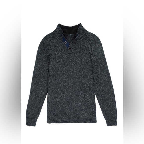 Rails Men Buckley smoke pullover Henley sweater NWT - Picture 3 of 10
